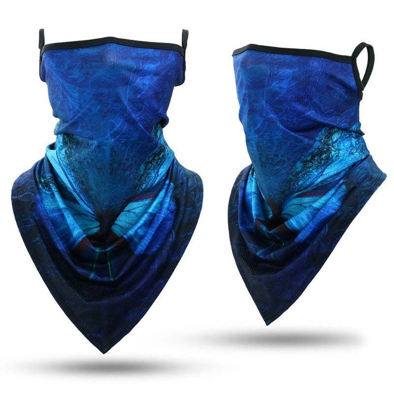 Summer Bandana Triangle Face Mask With Hanging Ears-USA Camp Zone