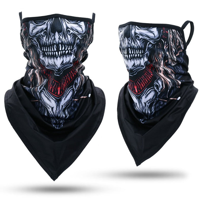 Summer Bandana Triangle Face Mask With Hanging Ears-USA Camp Zone