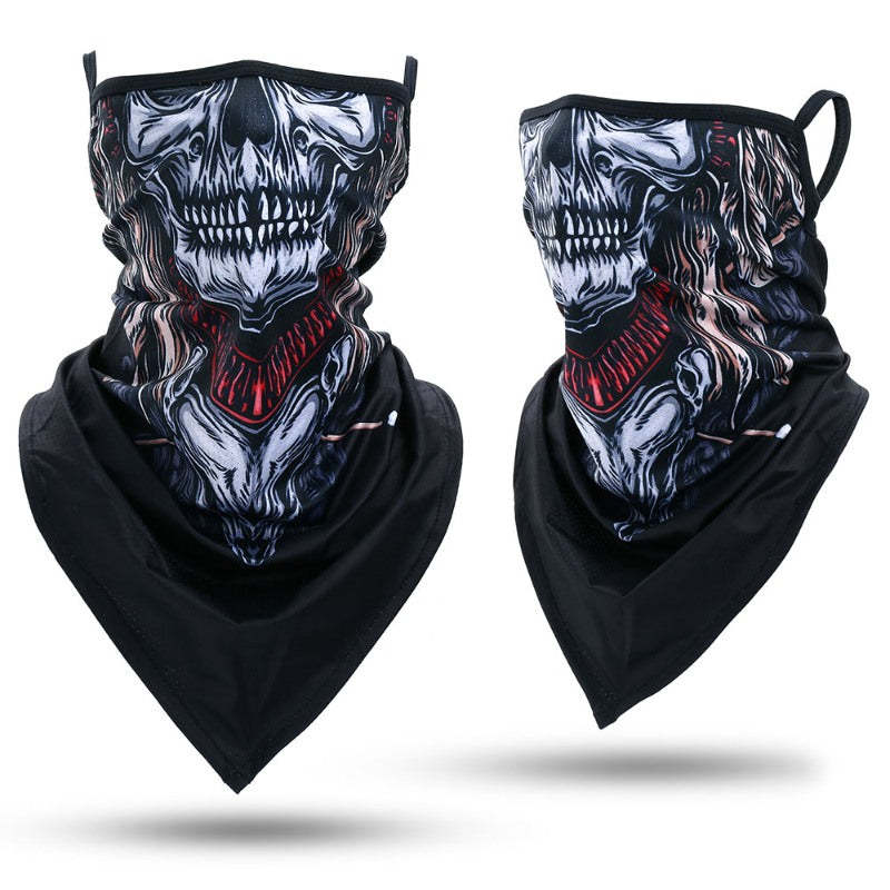 Summer Bandana Triangle Face Mask With Hanging Ears-USA Camp Zone