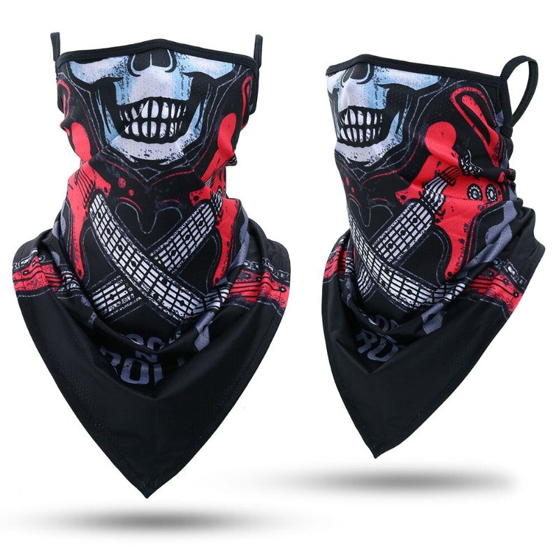 Summer Bandana Triangle Face Mask With Hanging Ears-USA Camp Zone