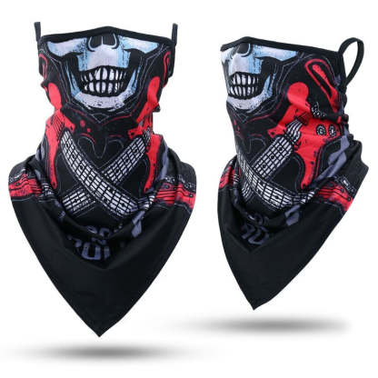 Summer Bandana Triangle Face Mask With Hanging Ears-USA Camp Zone
