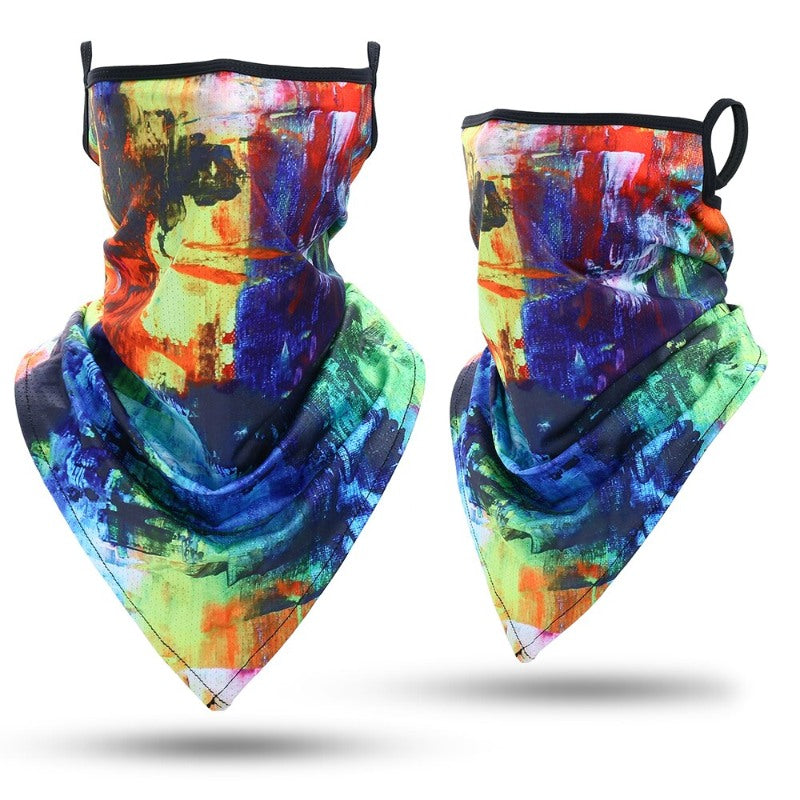 Outdoor Bandana Triangle Face Mask With Hanging Ears-USA Camp Zone