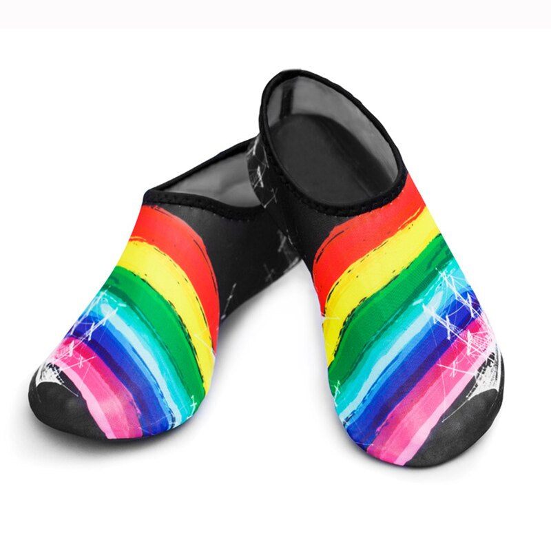 Printed Thin Multi Prints Anti Slip Upstream Shoes-USA Camp Zone