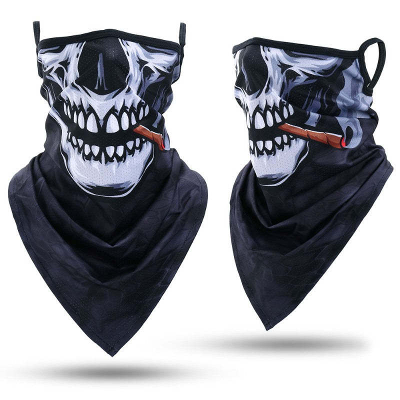 Outdoor Bandana Triangle Face Mask With Hanging Ears-USA Camp Zone