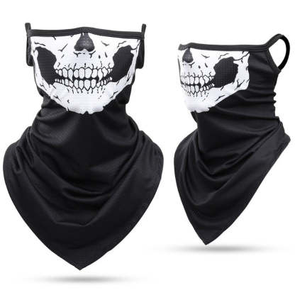 Summer Bandana Triangle Face Mask With Hanging Ears-USA Camp Zone