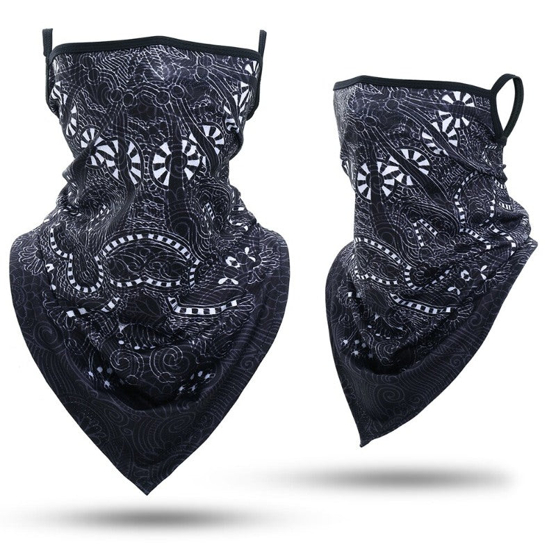 Outdoor Bandana Triangle Face Mask With Hanging Ears-USA Camp Zone