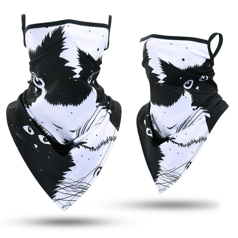 Outdoor Bandana Triangle Face Mask With Hanging Ears-USA Camp Zone