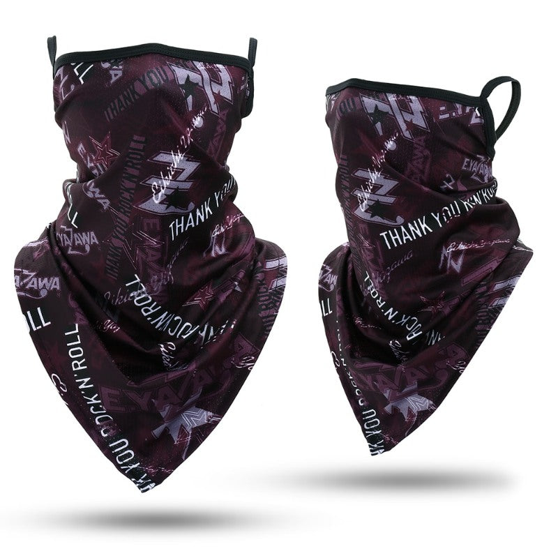 Outdoor Bandana Triangle Face Mask With Hanging Ears-USA Camp Zone