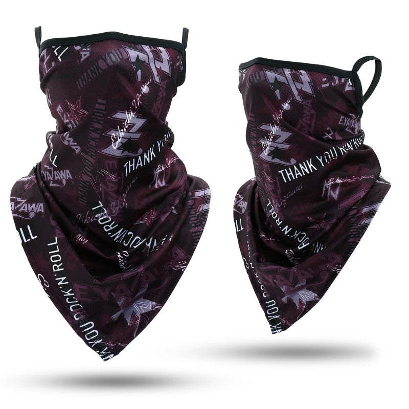 Outdoor Bandana Triangle Face Mask With Hanging Ears-USA Camp Zone