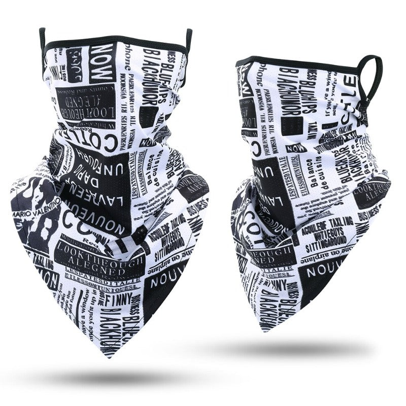 Outdoor Bandana Triangle Face Mask With Hanging Ears-USA Camp Zone