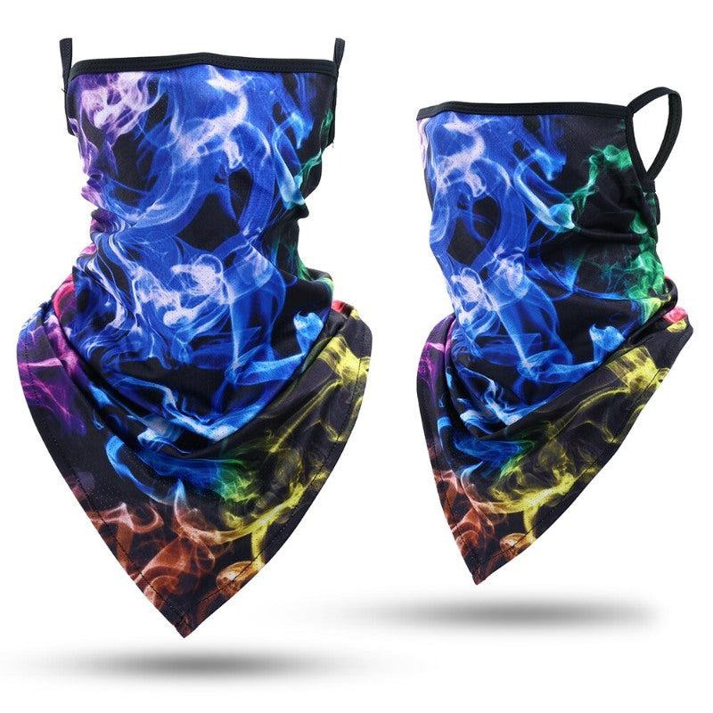 Outdoor Bandana Triangle Face Mask With Hanging Ears-USA Camp Zone