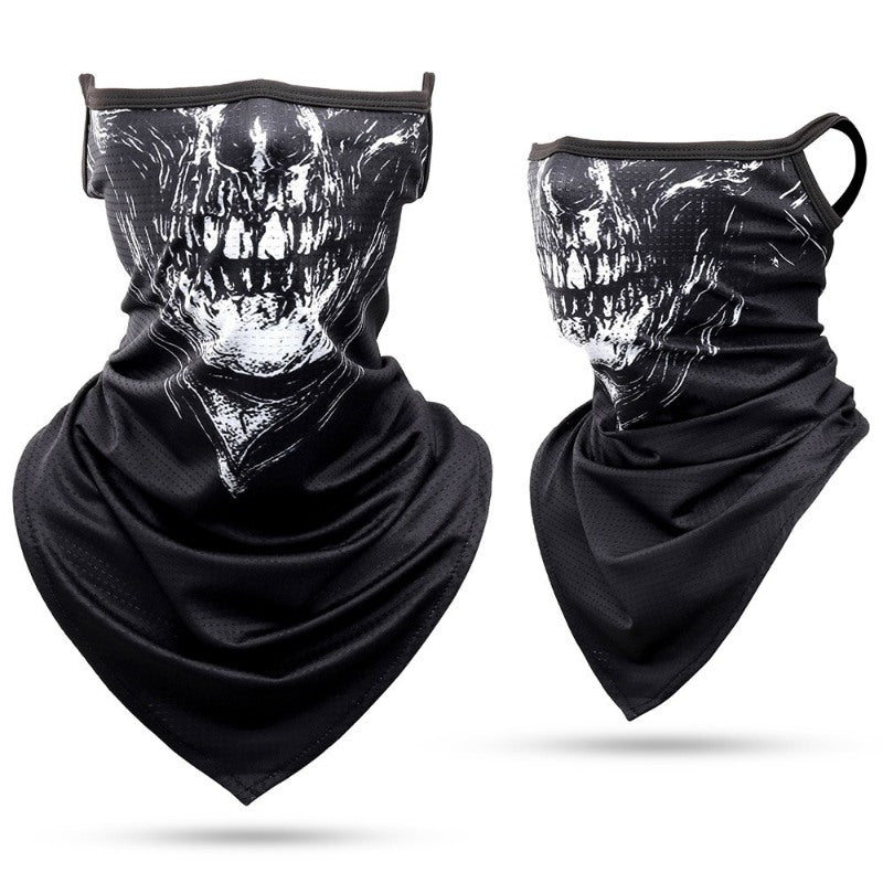 Summer Bandana Triangle Face Mask With Hanging Ears-USA Camp Zone
