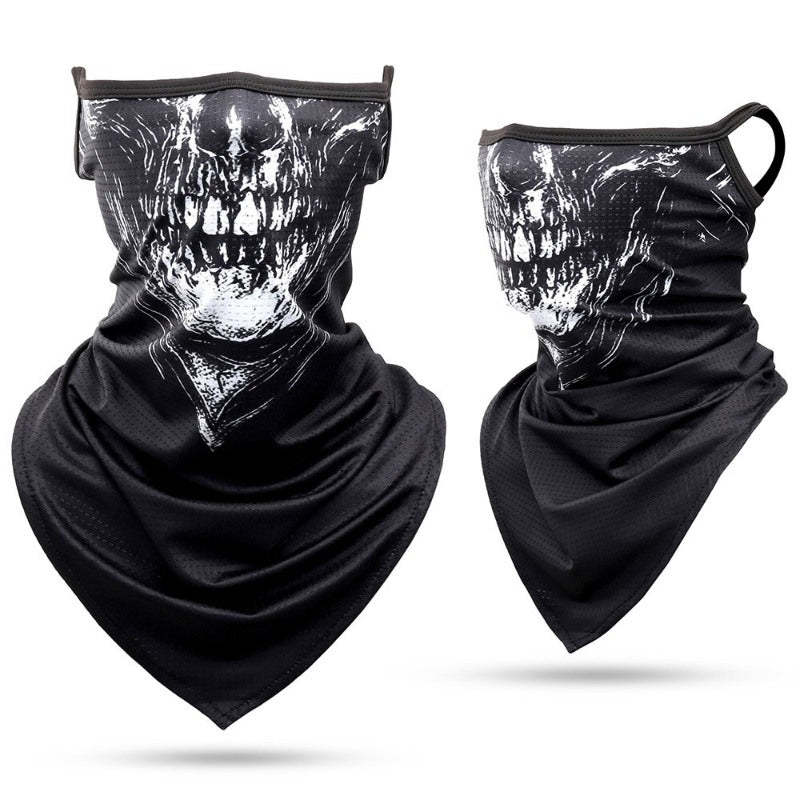 Summer Bandana Triangle Face Mask With Hanging Ears-USA Camp Zone