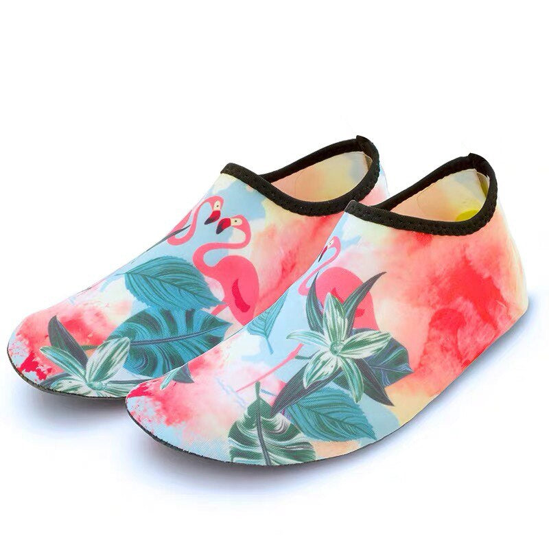 Printed Thin Multi Prints Anti Slip Upstream Shoes-USA Camp Zone