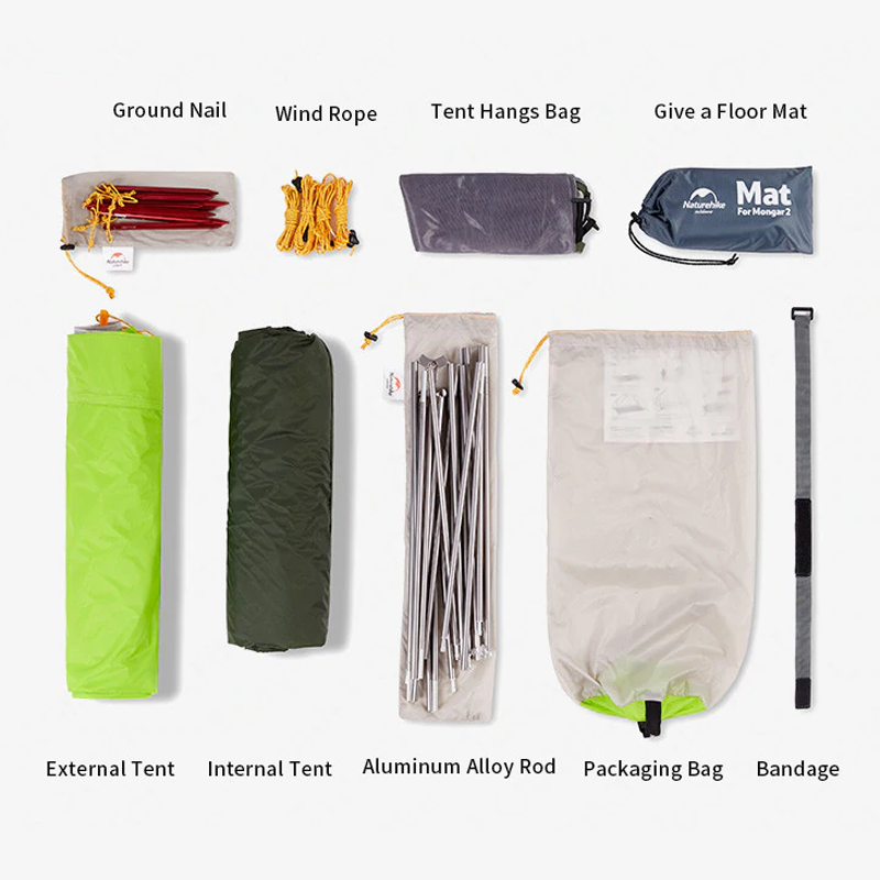 Large Waterproof Tent 130*82 Inches (For 2-3 People)-USA Camp Zone