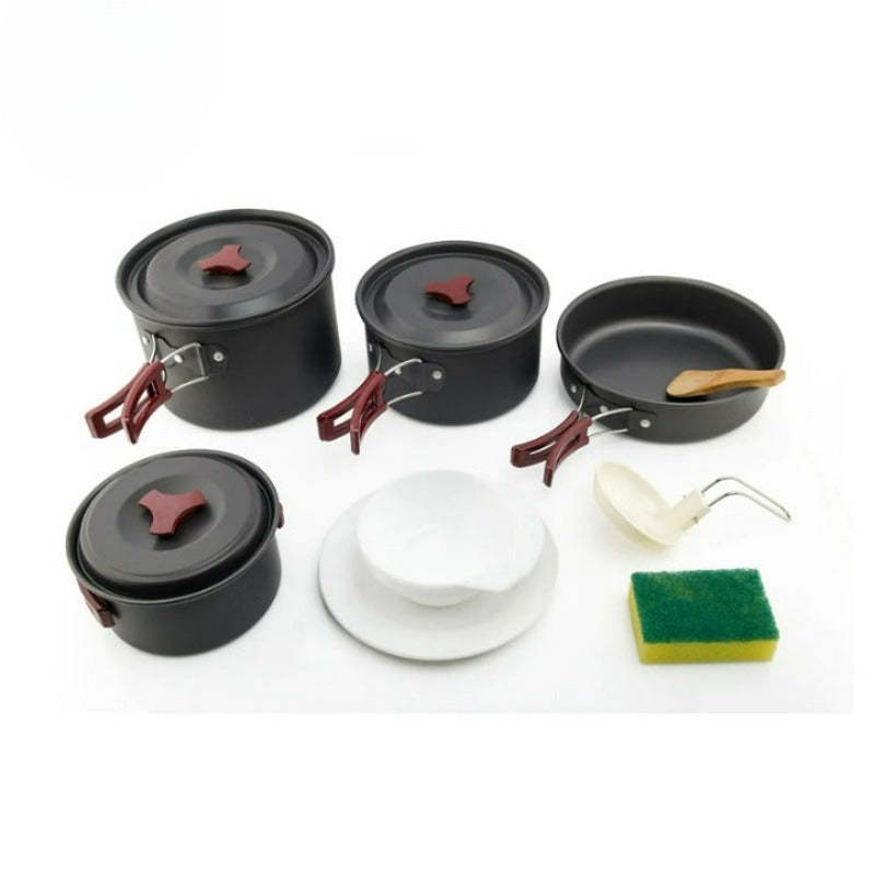 Camping Tableware Outdoor Cooking Set With Plates-USA Camp Zone