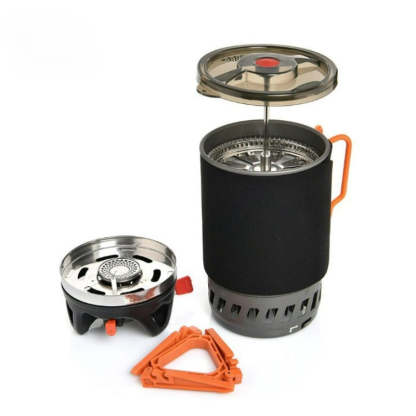 Camping Cooking System With Heat Exchanger-USA Camp Zone