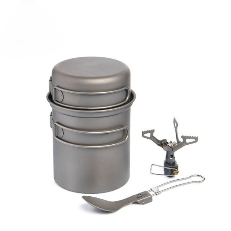 Camping Cookware Set With Stove-USA Camp Zone