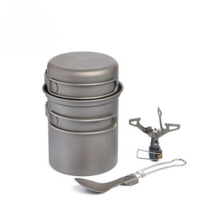 Camping Cookware Set With Stove-USA Camp Zone