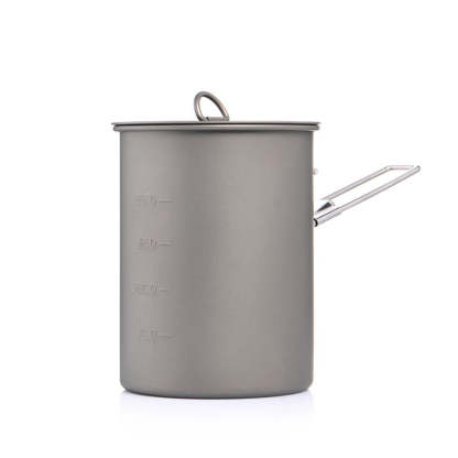 Titanium Pot With Handle For Picnic-USA Camp Zone