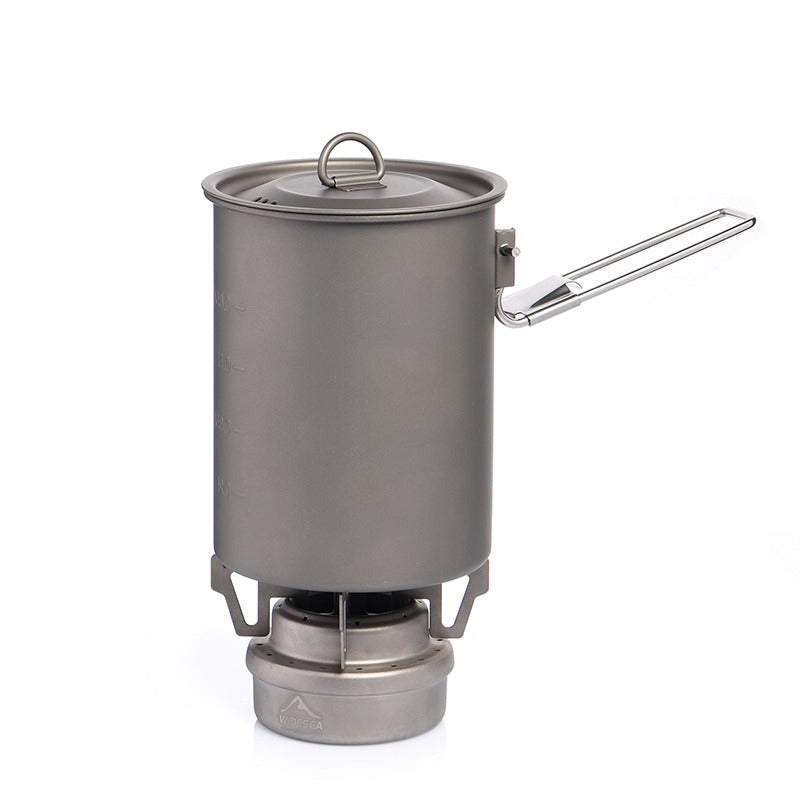 Titanium Pot With Handle For Picnic-USA Camp Zone