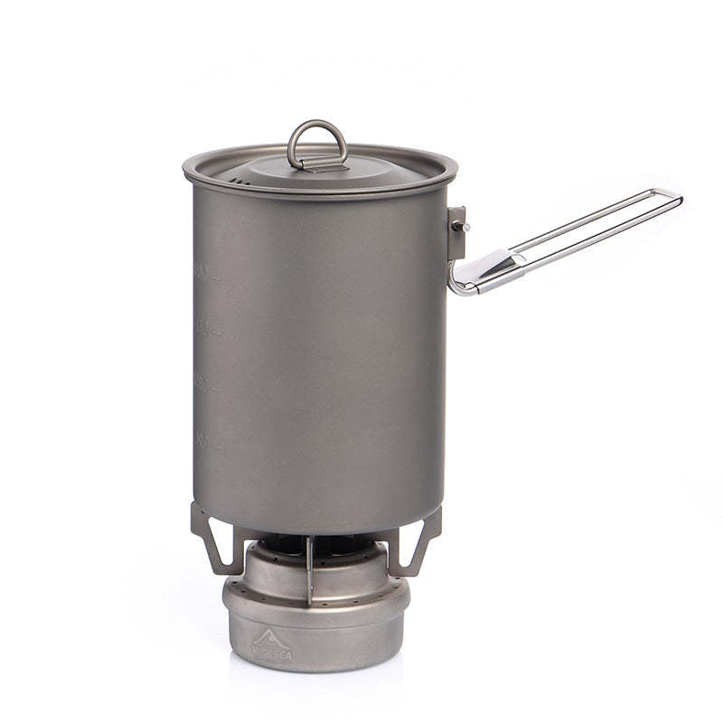 Titanium Pot With Handle For Picnic-USA Camp Zone