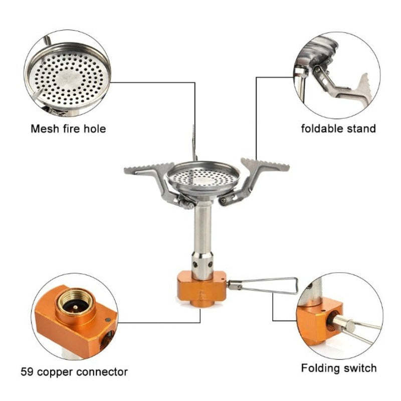 Portable Gas Burner For Camping And Picnic-USA Camp Zone