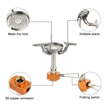 Portable Gas Burner For Camping And Picnic-USA Camp Zone