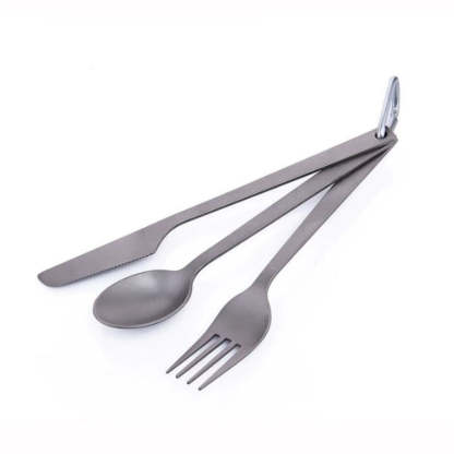 Titanium Spoon Fork And Knife For Camping-USA Camp Zone