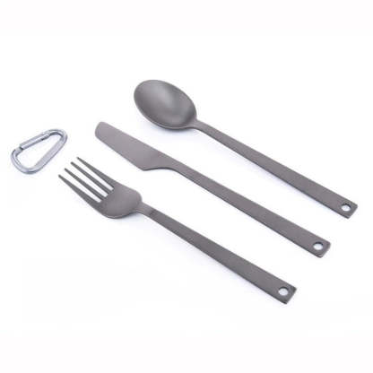 Titanium Spoon Fork And Knife For Camping-USA Camp Zone