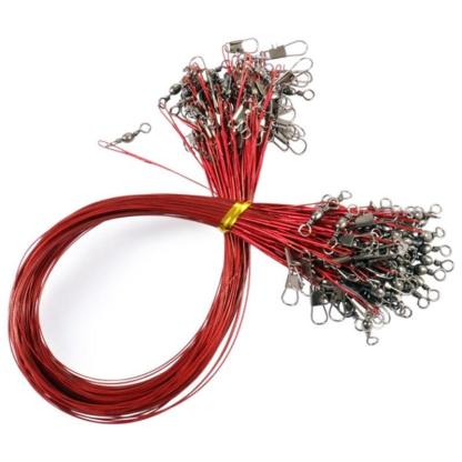 Leader Fishing Line Antirust Stainless Steel Wire With Rolling Swivels - USA Fish Bait