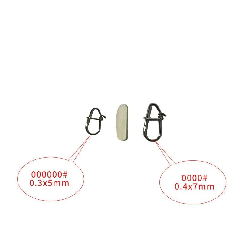 Stainless Steel Hook Fast Clips Lock Snaps Swivel Fishing Snap Pin - USA Fish Bait