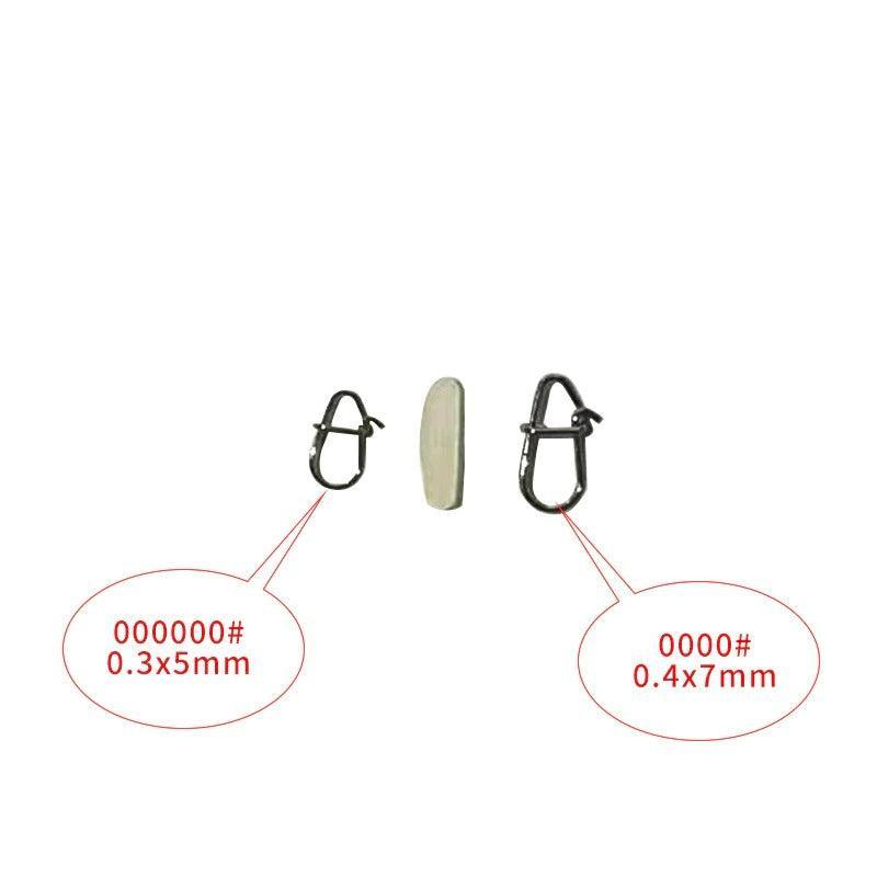 Stainless Steel Hook Fast Clips Lock Snaps Swivel Fishing Snap Pin - USA Fish Bait