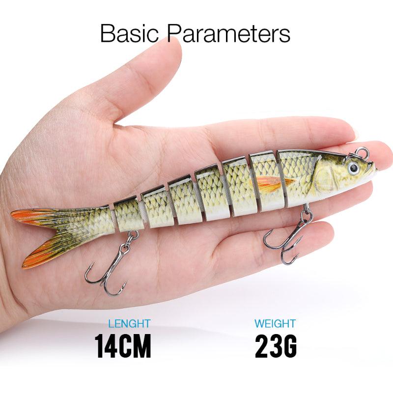8 Segment Swimbait Lures-USA Fish Bait