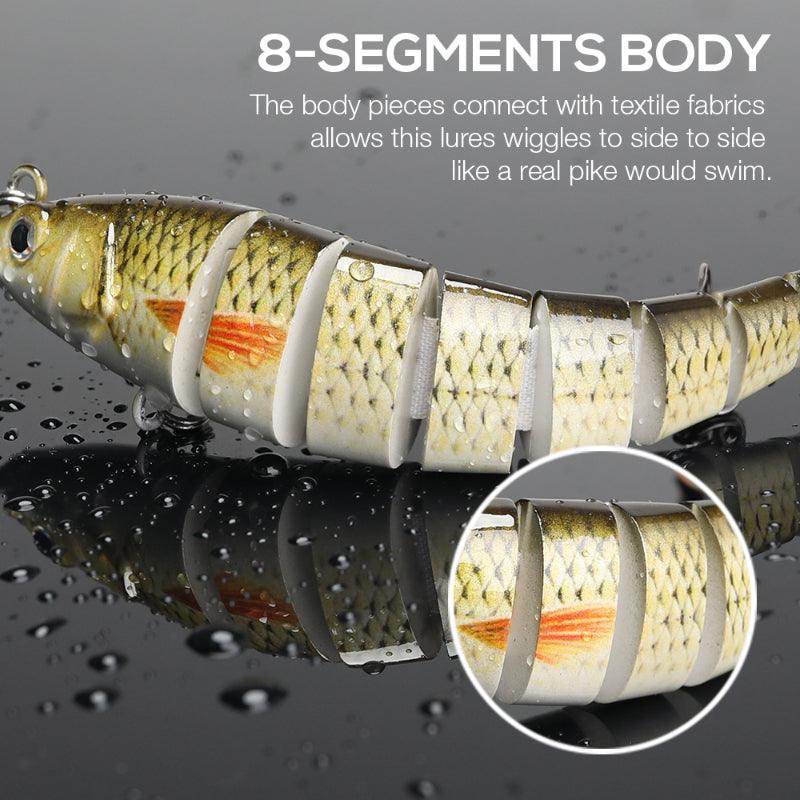 8 Segment Swimbait Lures-USA Fish Bait