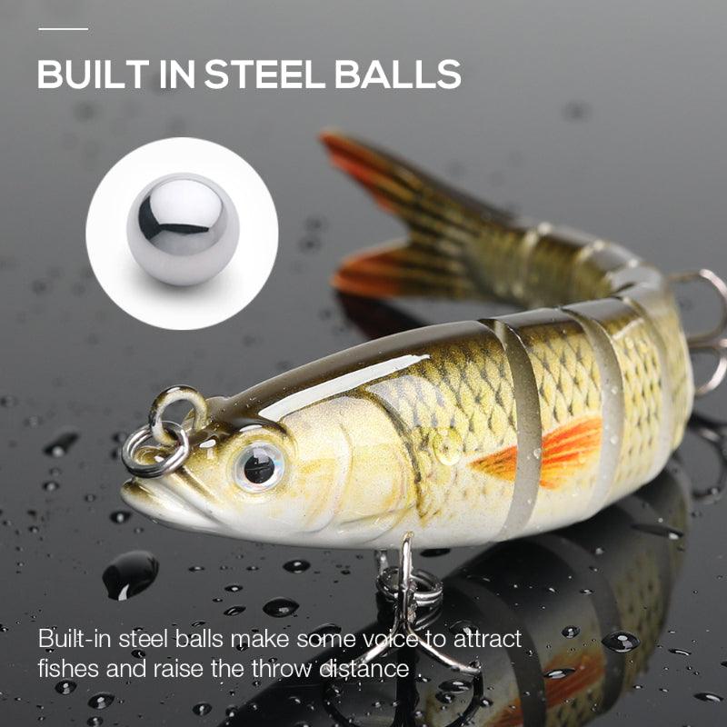 8 Segment Swimbait Lures-USA Fish Bait