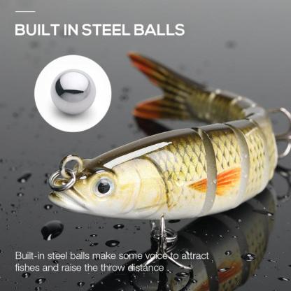 8 Segment Swimbait Lures-USA Fish Bait