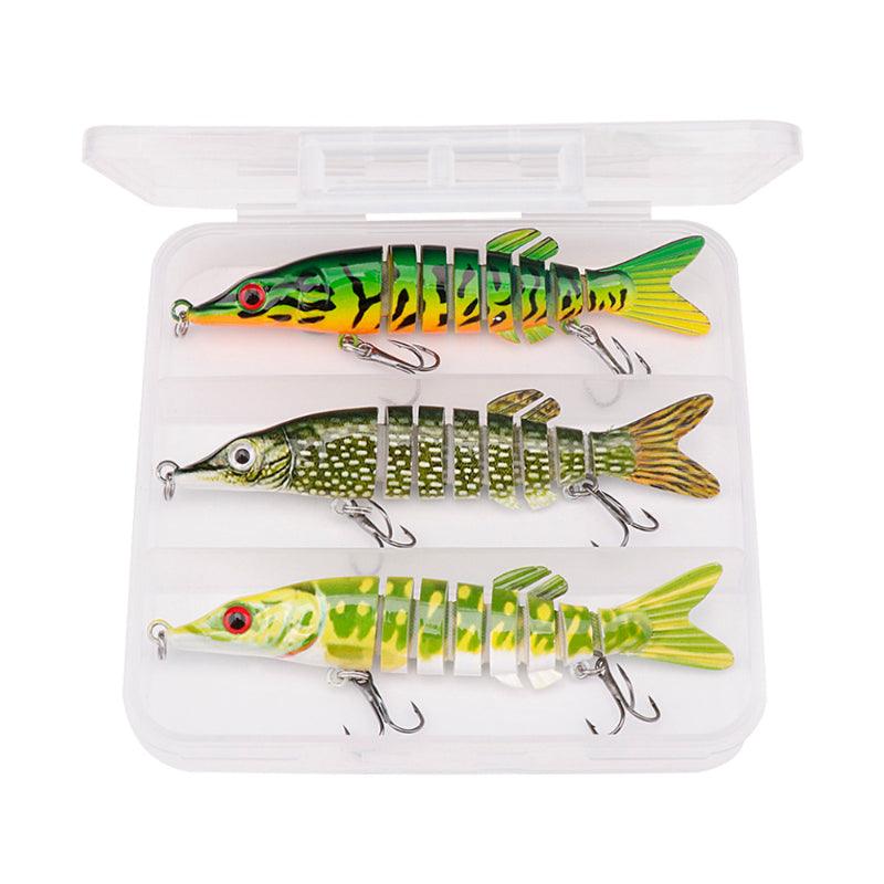 Lifelike Pike Wobblers Swimbaits Fishing Lure Set - USA Fish Bait