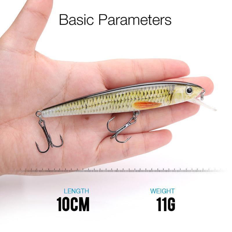 10cm Floating Pike Fishing Wobblers Set - USA Fish Bait