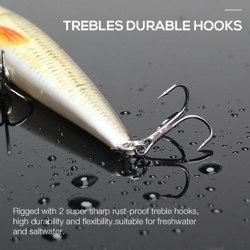 10cm Floating Pike Fishing Wobblers Set - USA Fish Bait