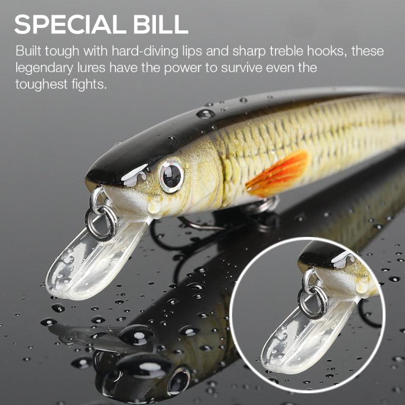 10cm Floating Pike Fishing Wobblers Set - USA Fish Bait