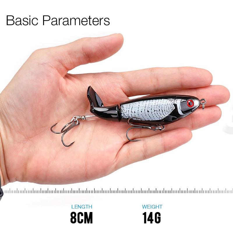 Topwater Rotate Tail Lures-USA Fish Bait