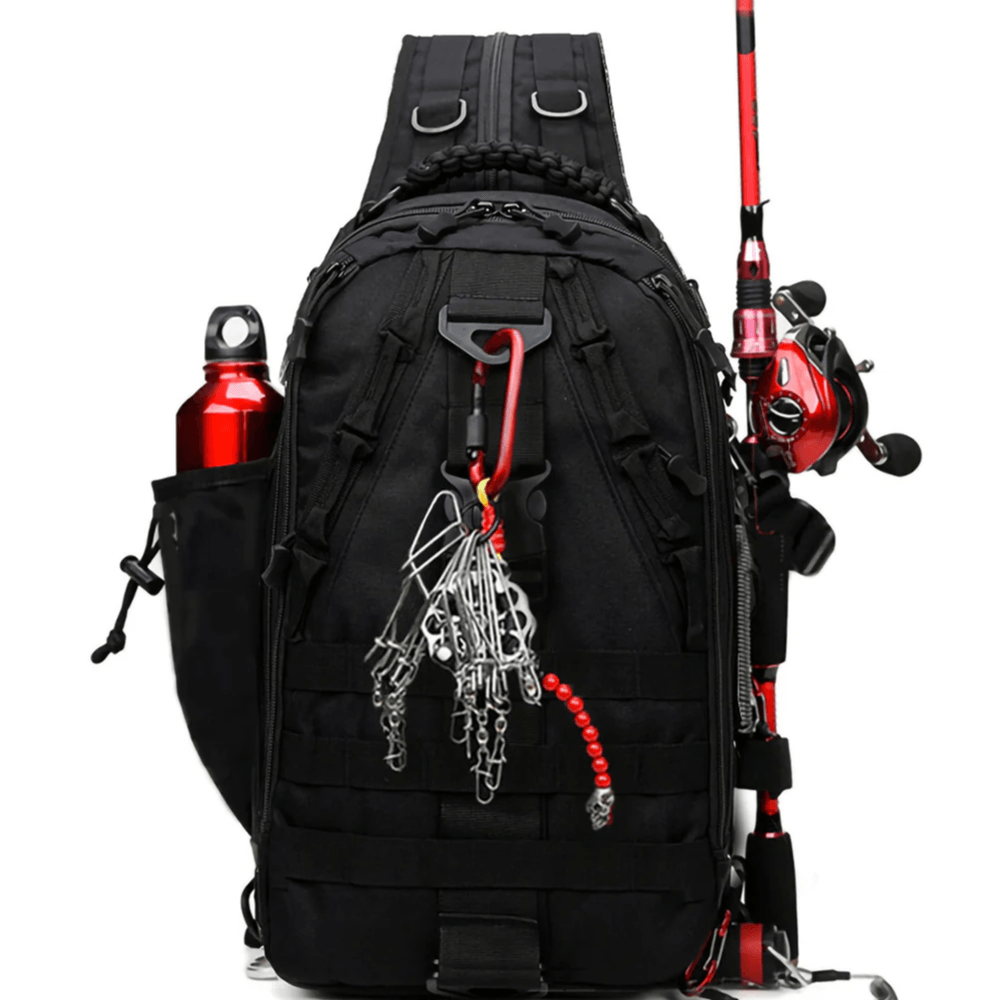 Fishing Tackle Backpack With Rod Holder - USA Fish Bait