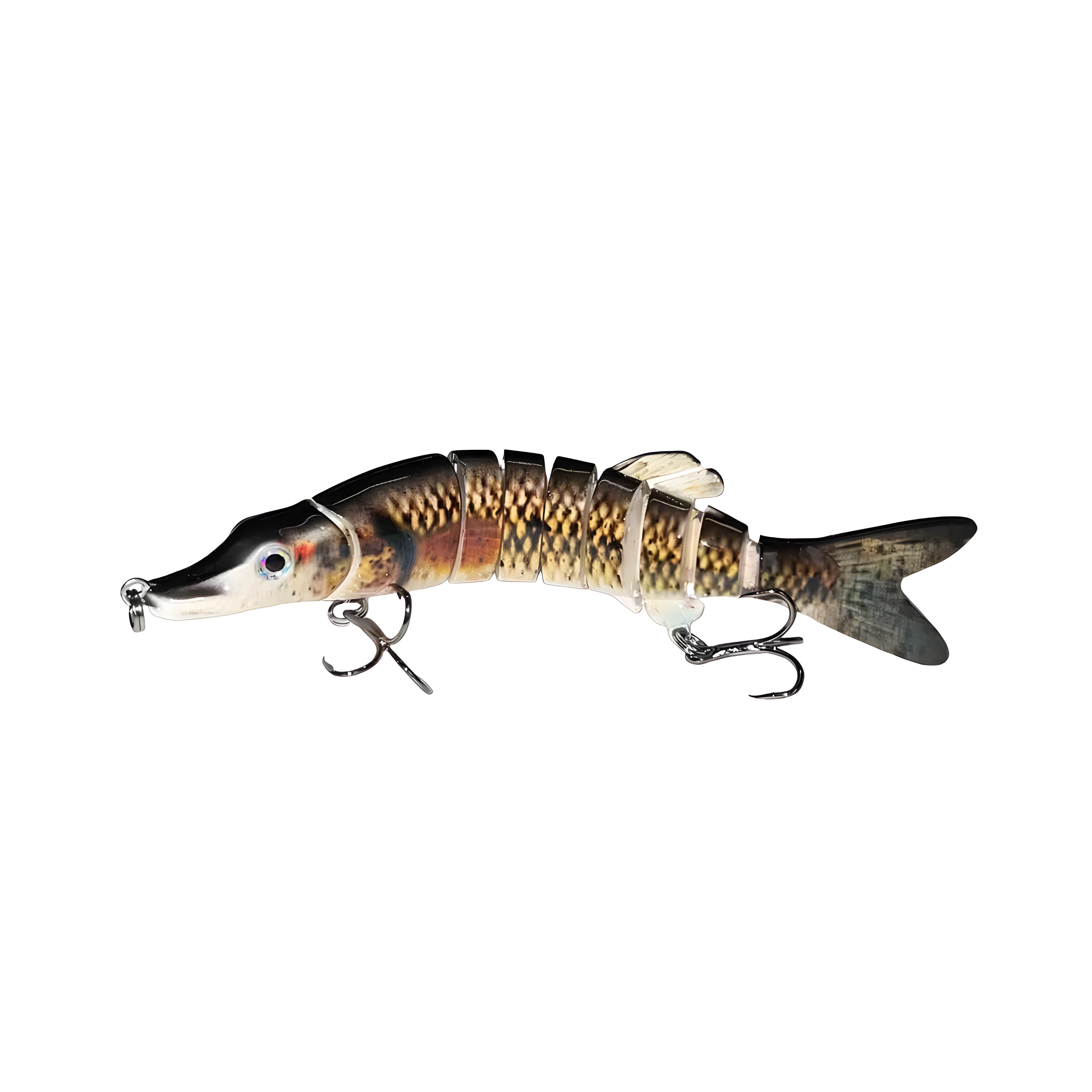 Full-Size Multi Jointed Swimbait, Slow Sinking Segmented Bass Fishing Lure, Swimming Fishing Lure