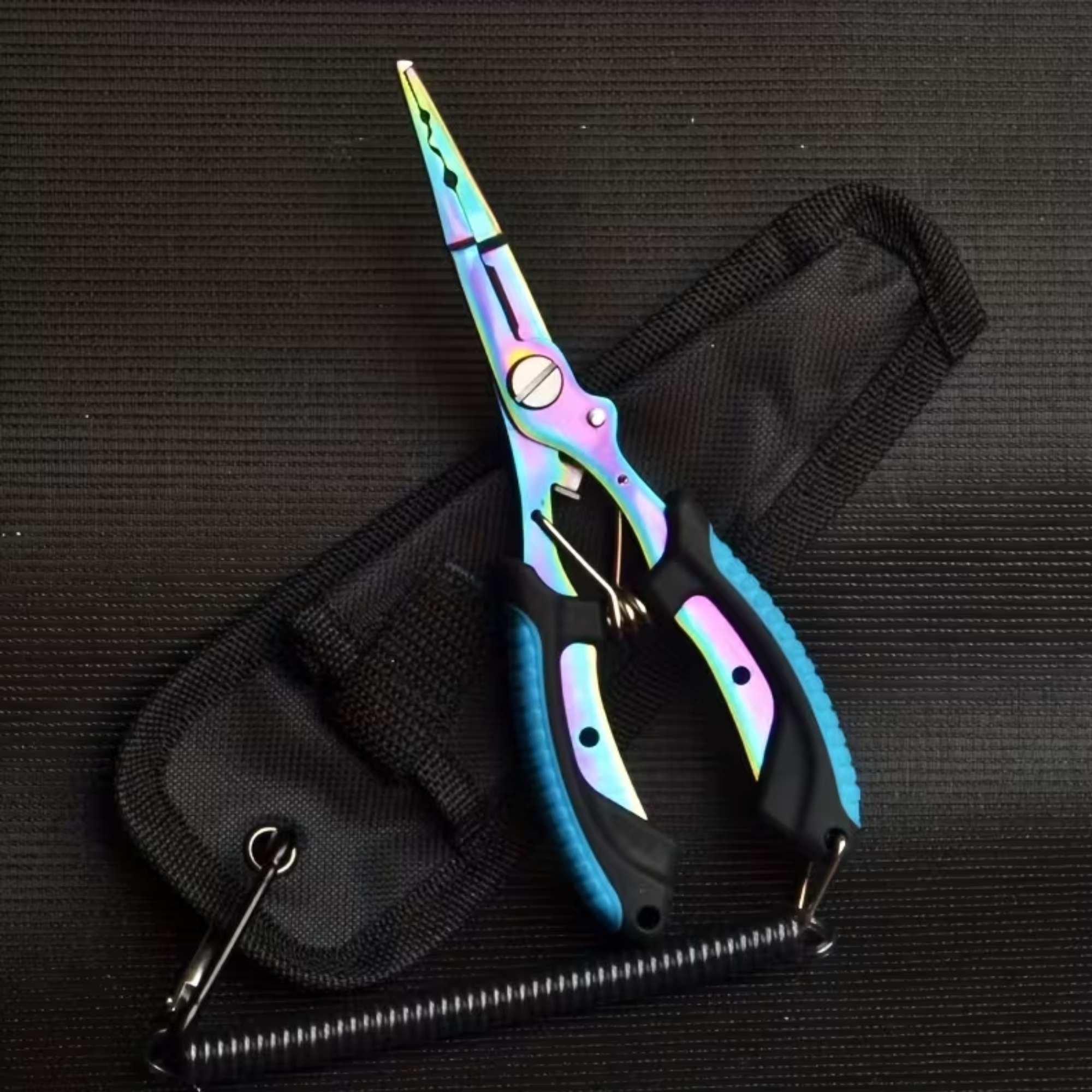 Multi-Functional Fishing Pliers & Gripper - Stainless Steel Hooks, Cutters & Sheath - Lanyard Included