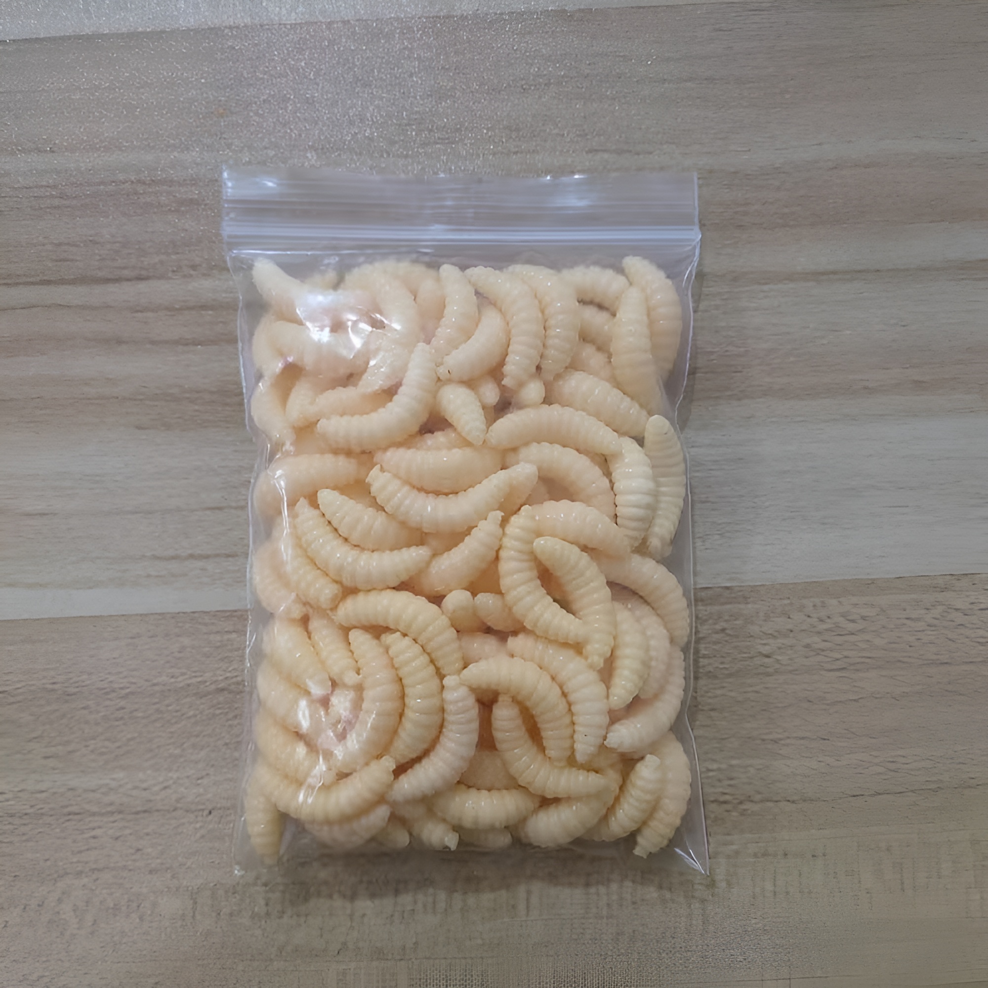 250/160/150/100/50/20pcs Simulation Maggot Fishing Lures, 2cm/0.79in Artificial Bionic Soft Worm Bait, Fishing Tackle