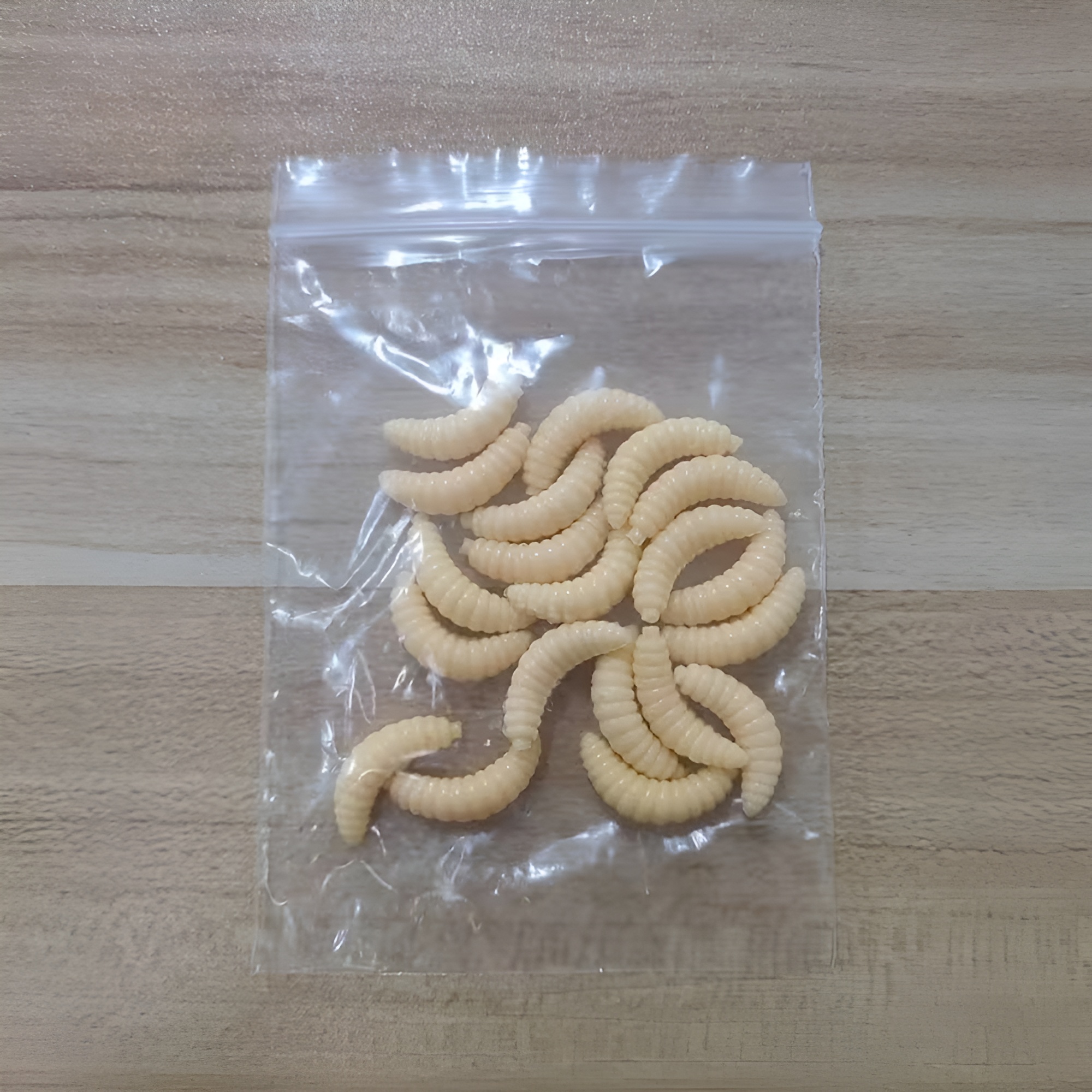 250/160/150/100/50/20pcs Simulation Maggot Fishing Lures, 2cm/0.79in Artificial Bionic Soft Worm Bait, Fishing Tackle