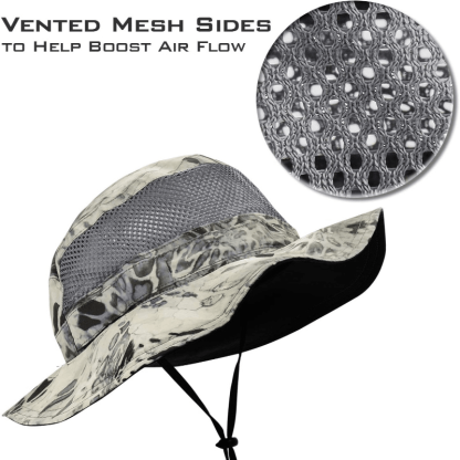 Lightweight Wide Brim Sun Hat For Outdoor Activities And Travel - USA Fish Bait