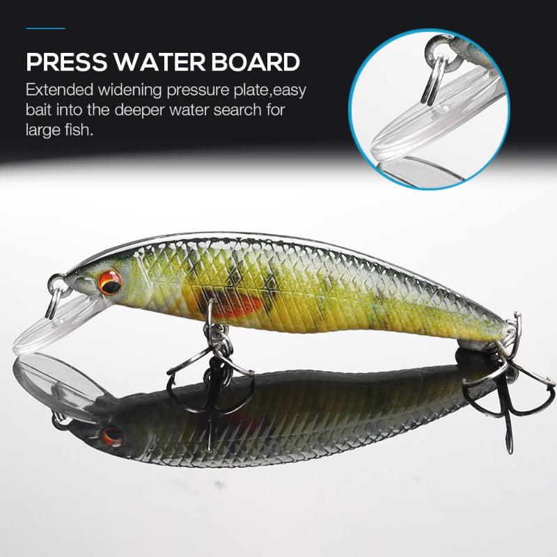 7CM 6.7G Pike Fishing Floating Minnow Wobblers - USA Fish Bait
