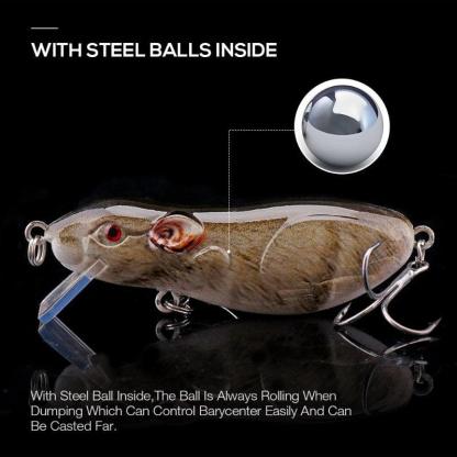 Hard Swimbait Crankbait Black Minnow Fishing Lure - USA Fish Bait